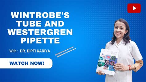 wintrobe's pipette|tube and pipette.